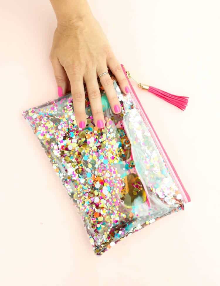 Make Your Own Confetti Zip Pouch